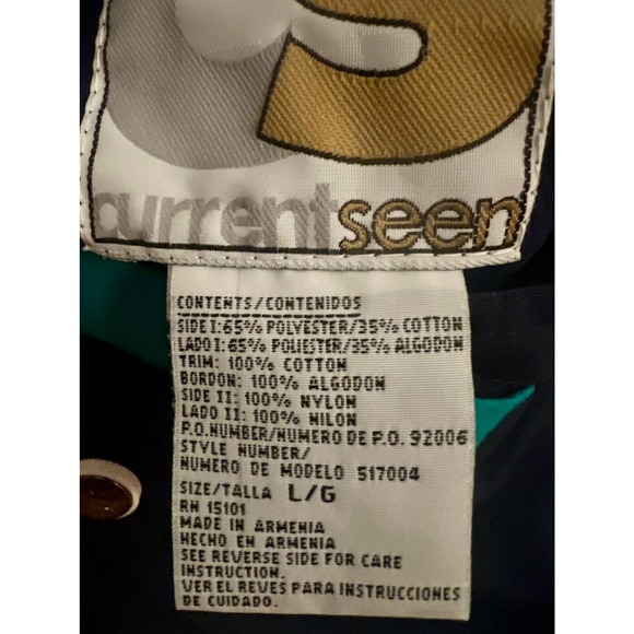 Vintage Current Seen Blue Reversible Windbreaker - Picture 3 of 9